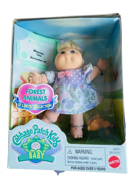 NEW IN BOX 1997 Cabbage Patch Baby Forest Animals LI'L PETS COLLECTION