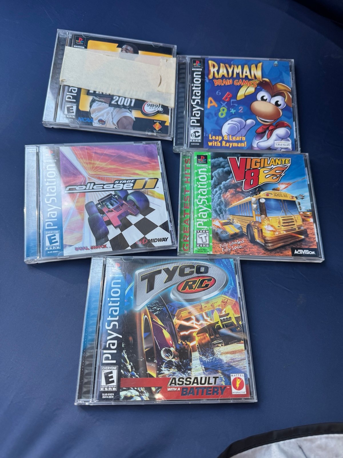 Tyco RC For PlayStation 1 rayman rollcage vigilante