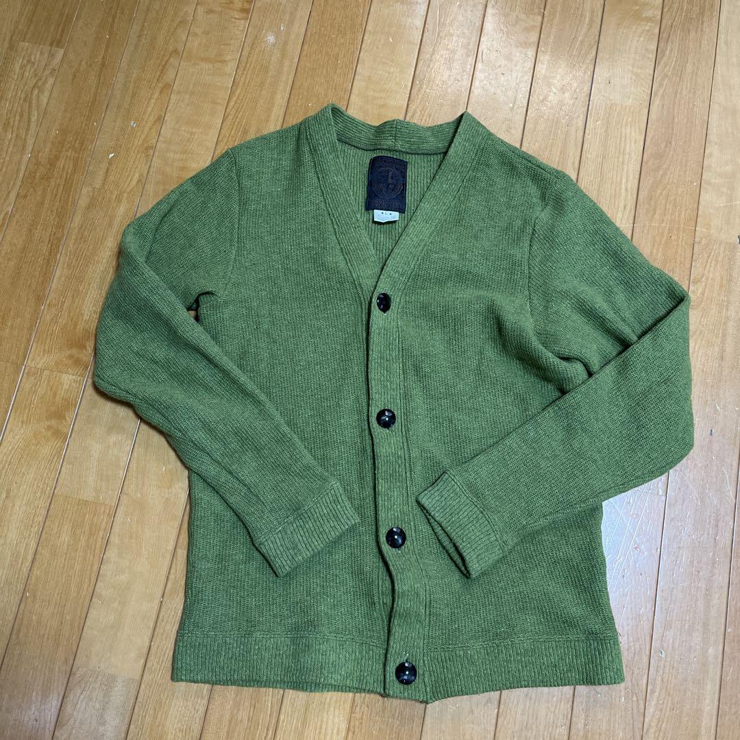 DUB FACTORY Olive Green Cardigan