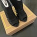 NIB ASH Kim Open Toe Slashed Suede Heels