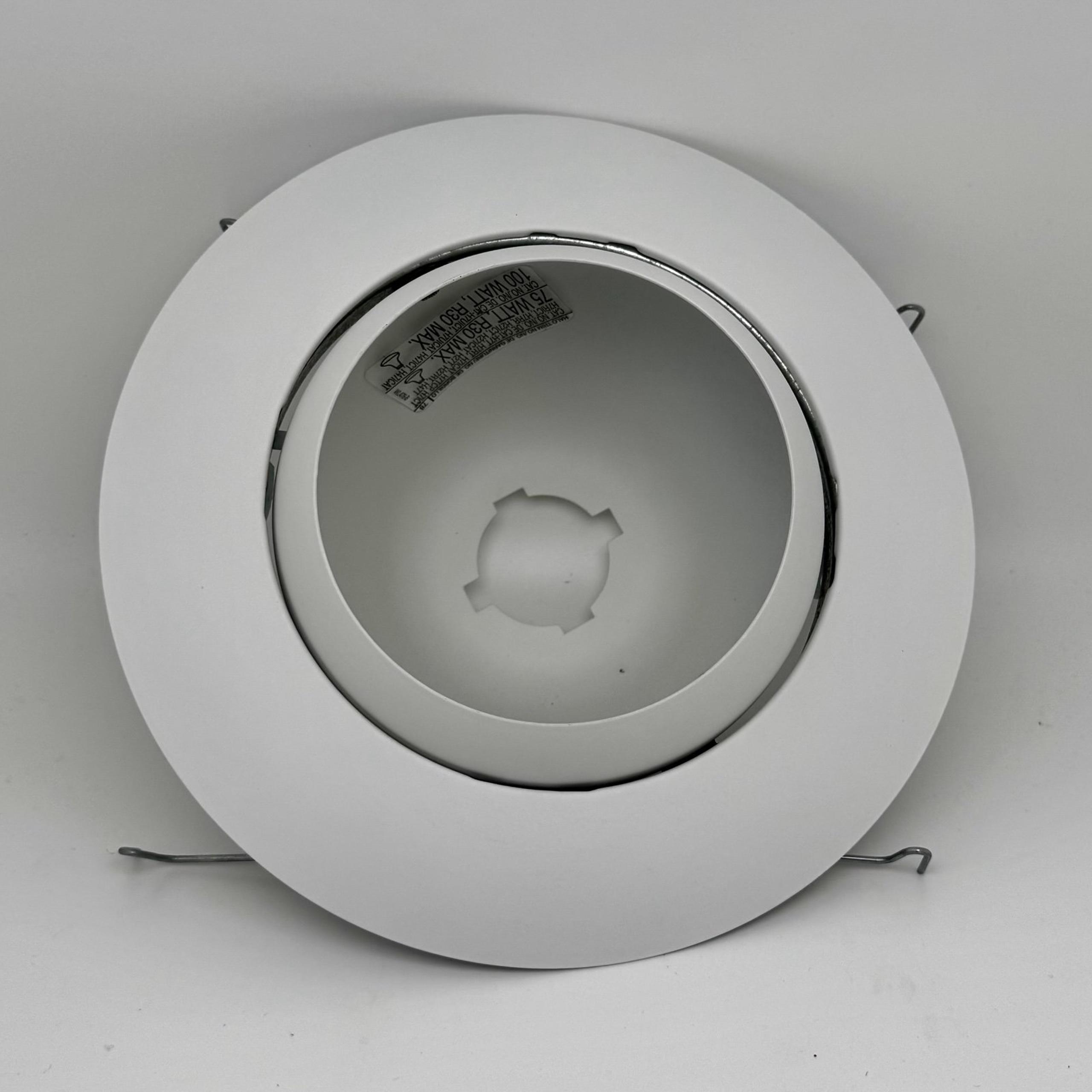 5 Halo 78P 6” White Recessed Ceiling Light Trim with Adjustable Eyeball Mew Lot