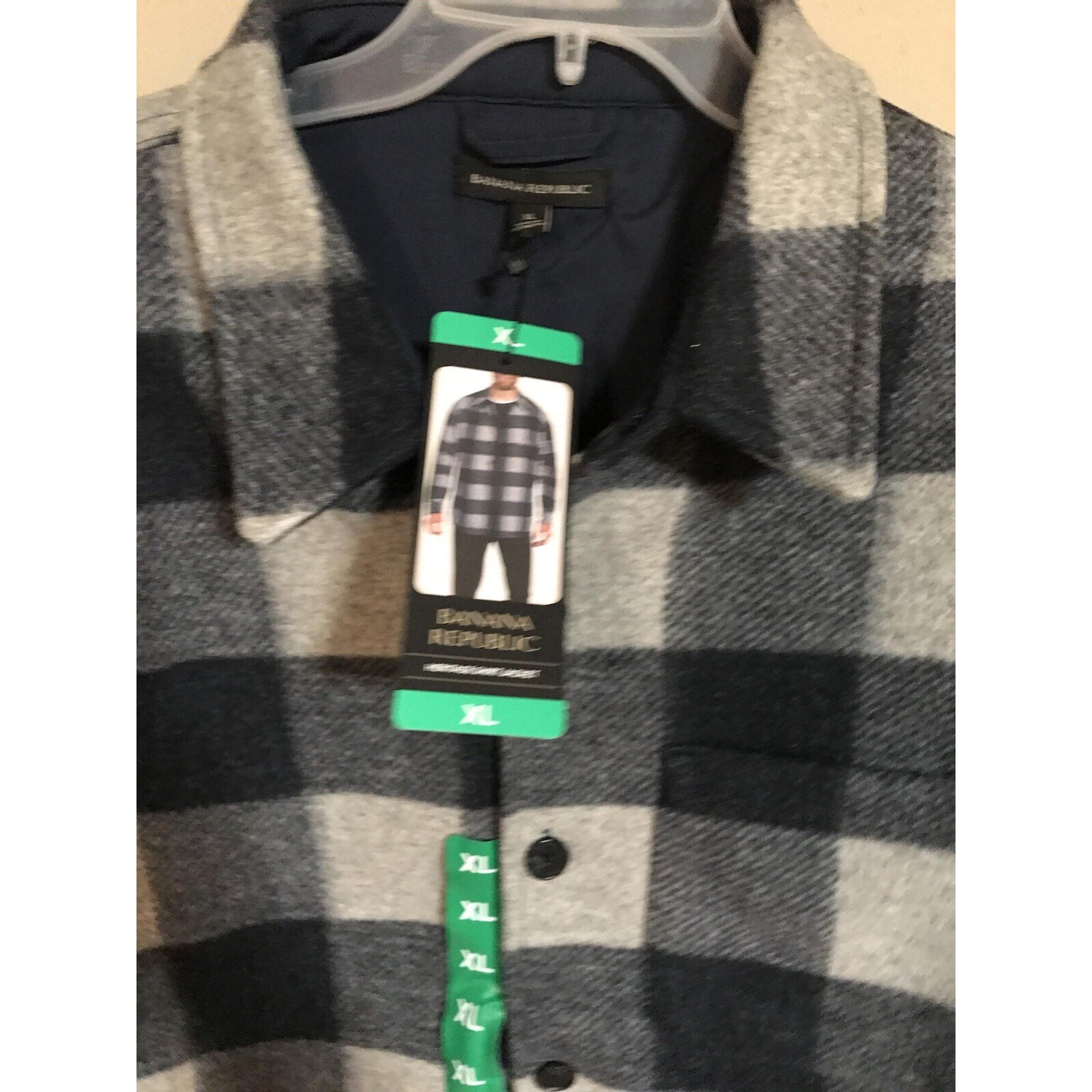 Banana Republic Men's Heritage Shirt Jacket Blue XL - Extra Large New With Tags