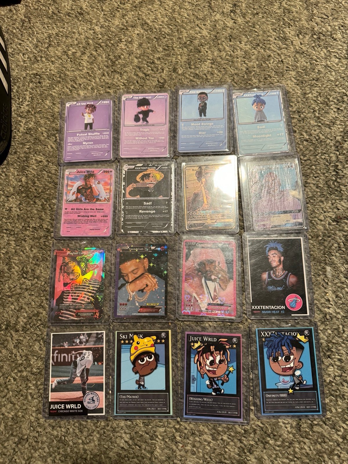 Rap pokemon/sports art card lot read bio
