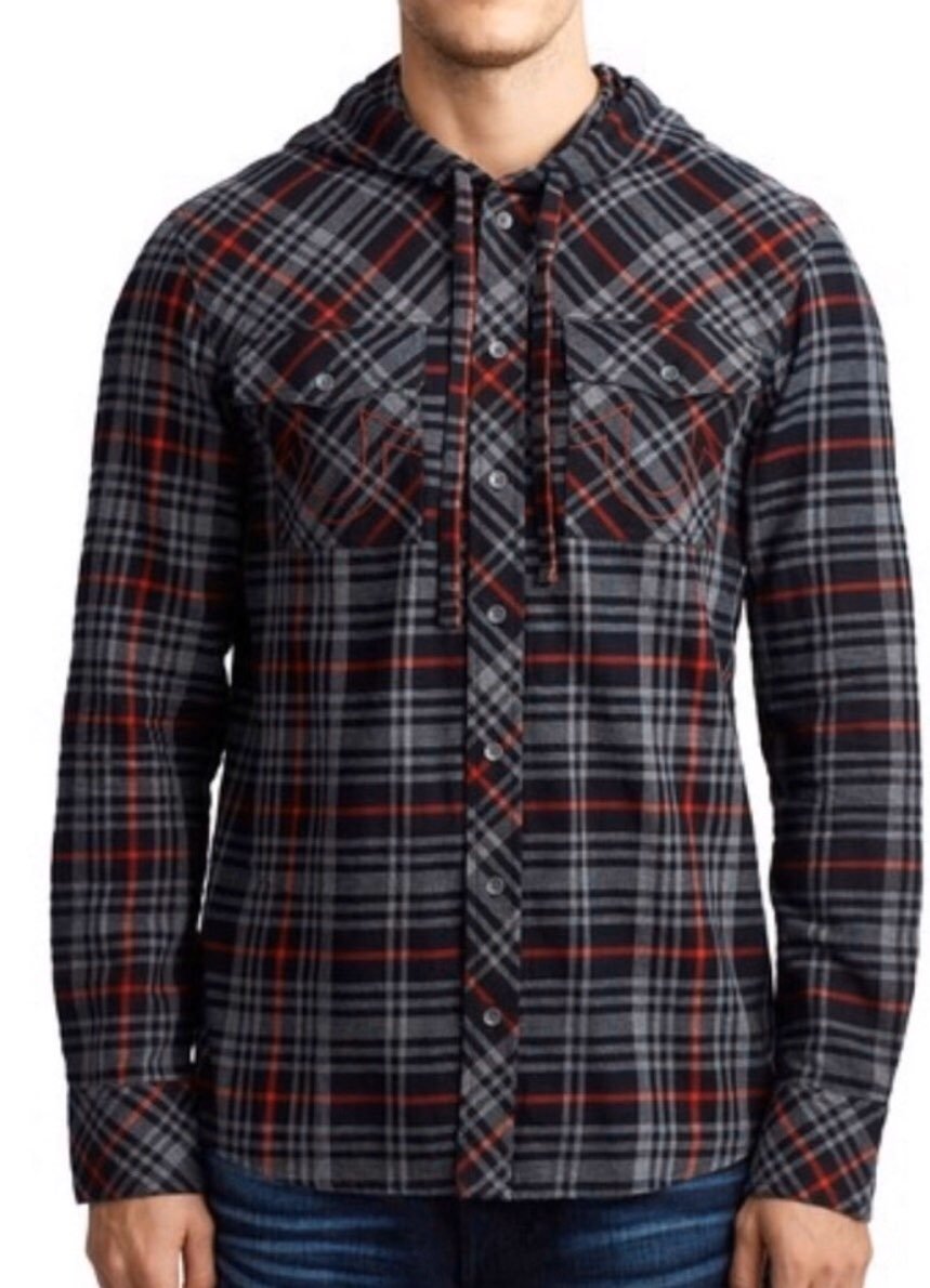 True Religion Hooded Utility Shirt
