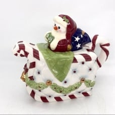 Vintage 1998 Roman Snowman Christmas Teapot