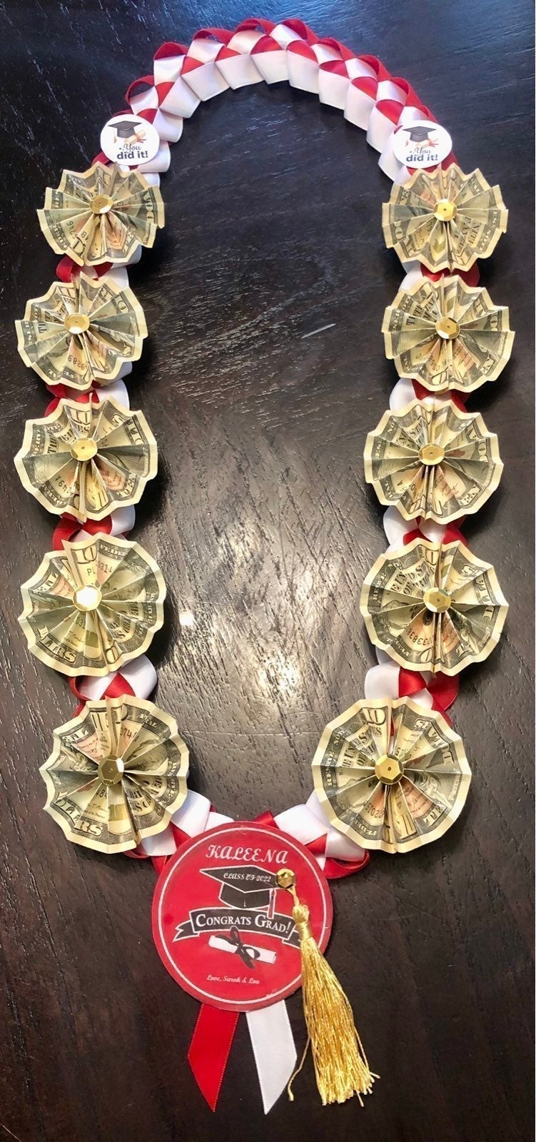 Money lei for Graduation