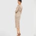 MAC DUGGALEmbellished Illusion Sheath Dress 10 5521