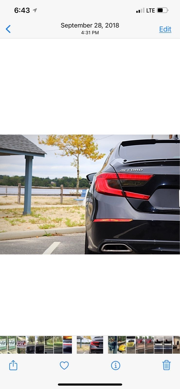 2018 honda accord taillight OEM with Tints