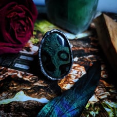 Kambaba Jasper Ancient Magical Healing Ring