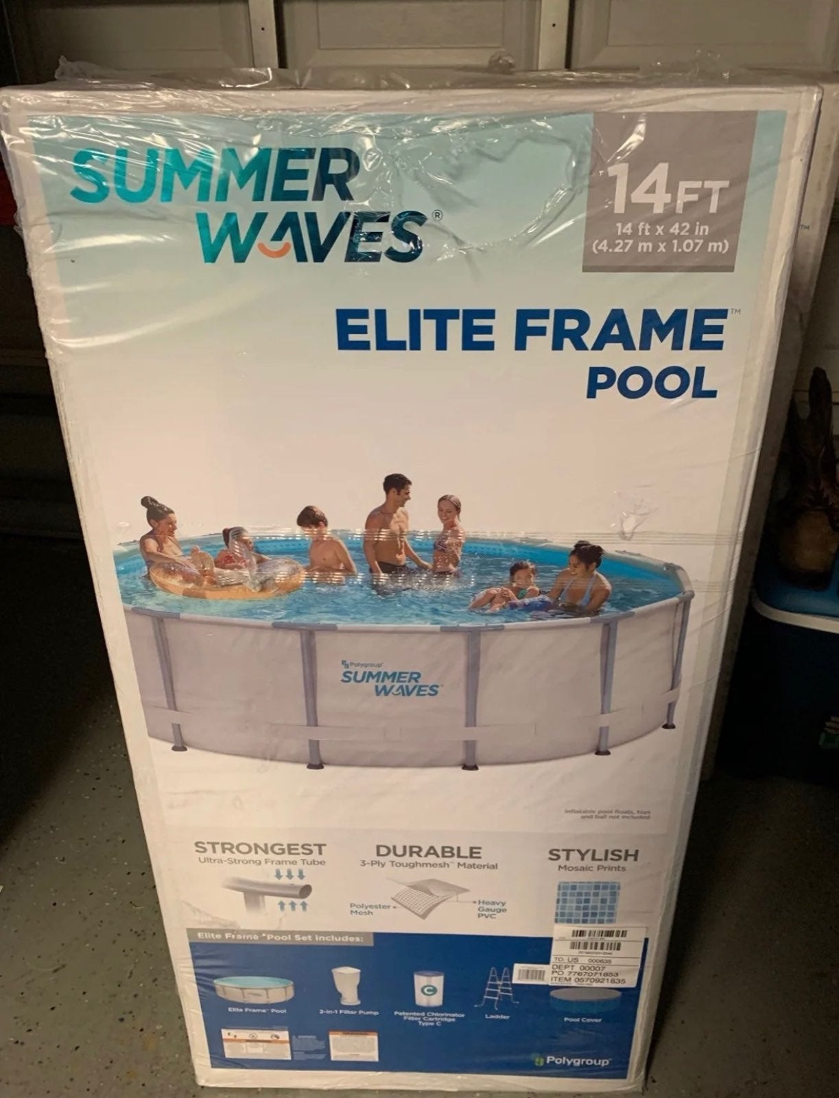 14ft ELITE Summer Waves Family Size Swim