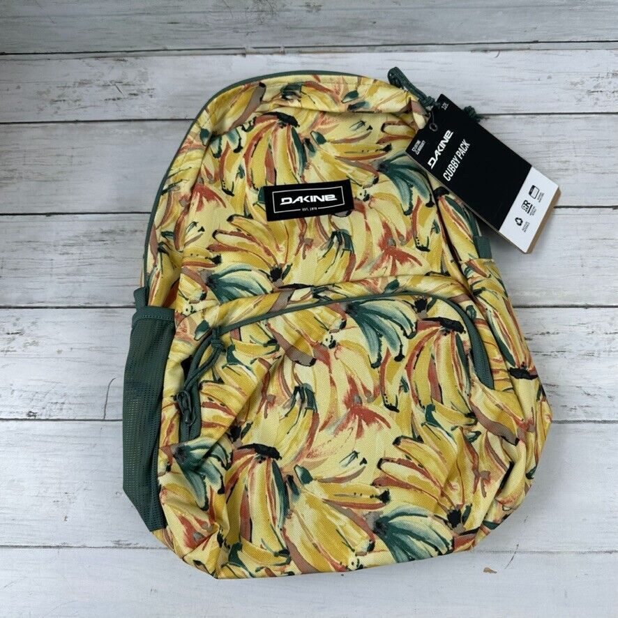 Dakine Cubby Kids 12L Pack Tablet Backpack Bunch O Bananas Yellow New
