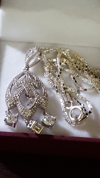 #87, Vintage 925 Sterling, CZ Diamonds 7.61gr