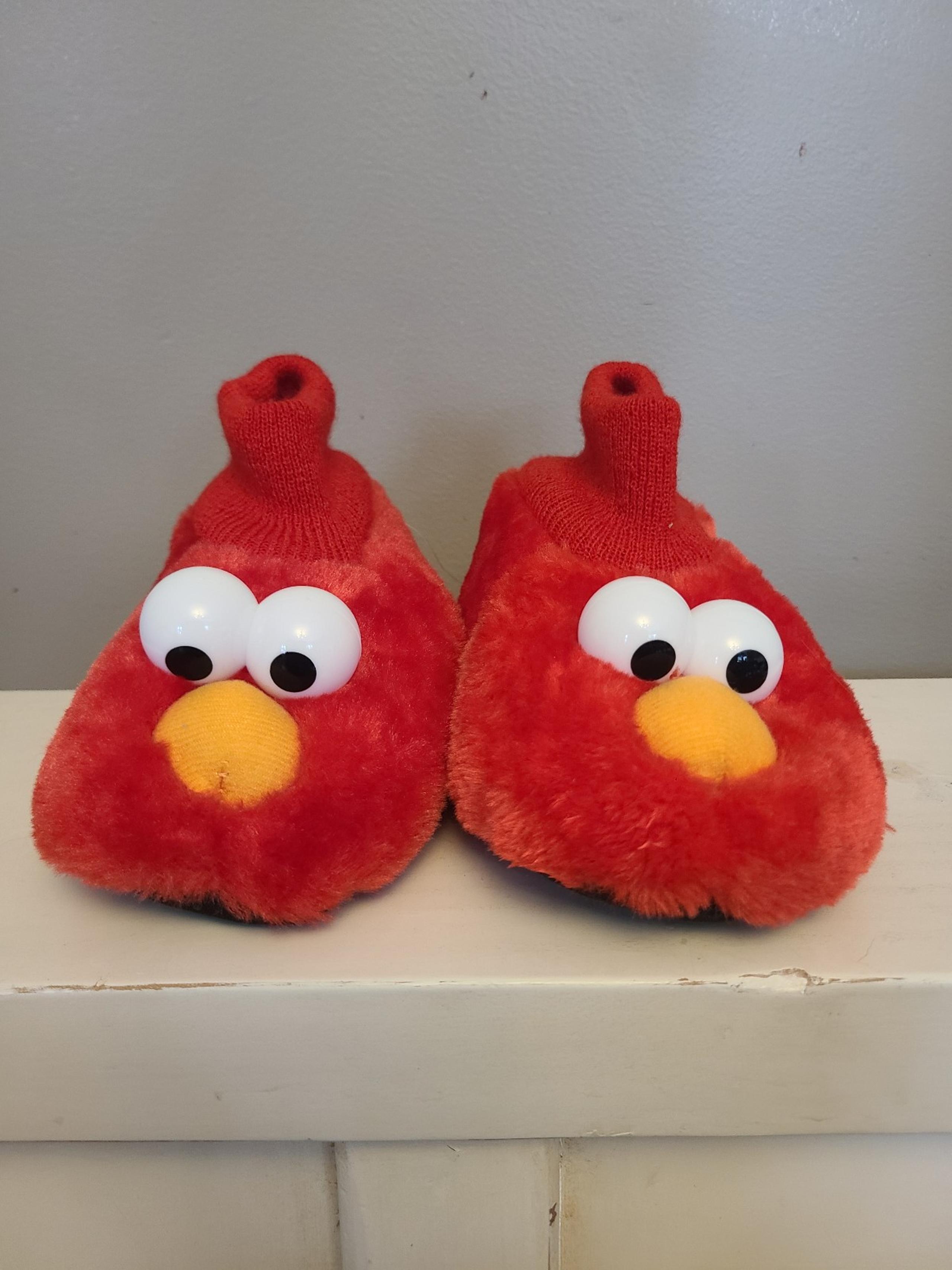 Sesame Street Elmo Puppet Slippers Kids BNWT