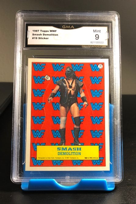 1987 WWF SMASH Demolition Sticker GMA 9