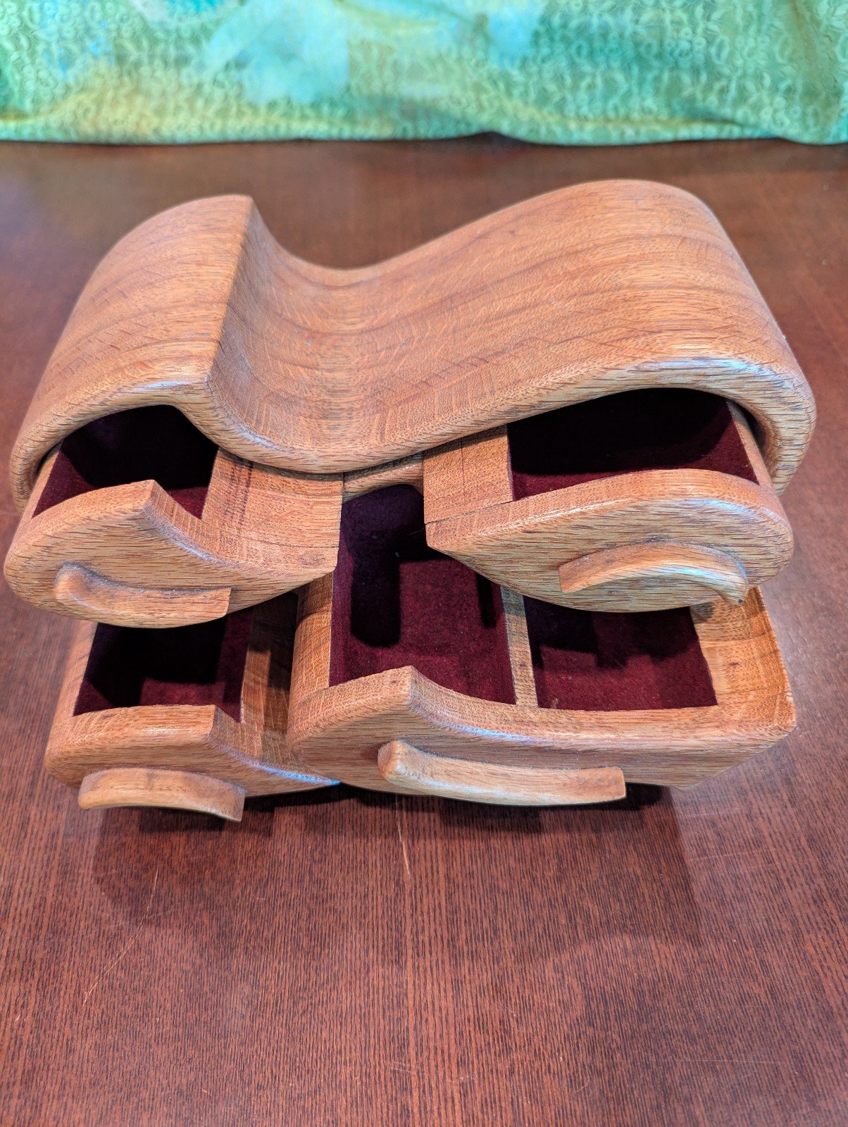 Handmade Artisan Jewelry Box &quot;Tsunami&quot; Vintage