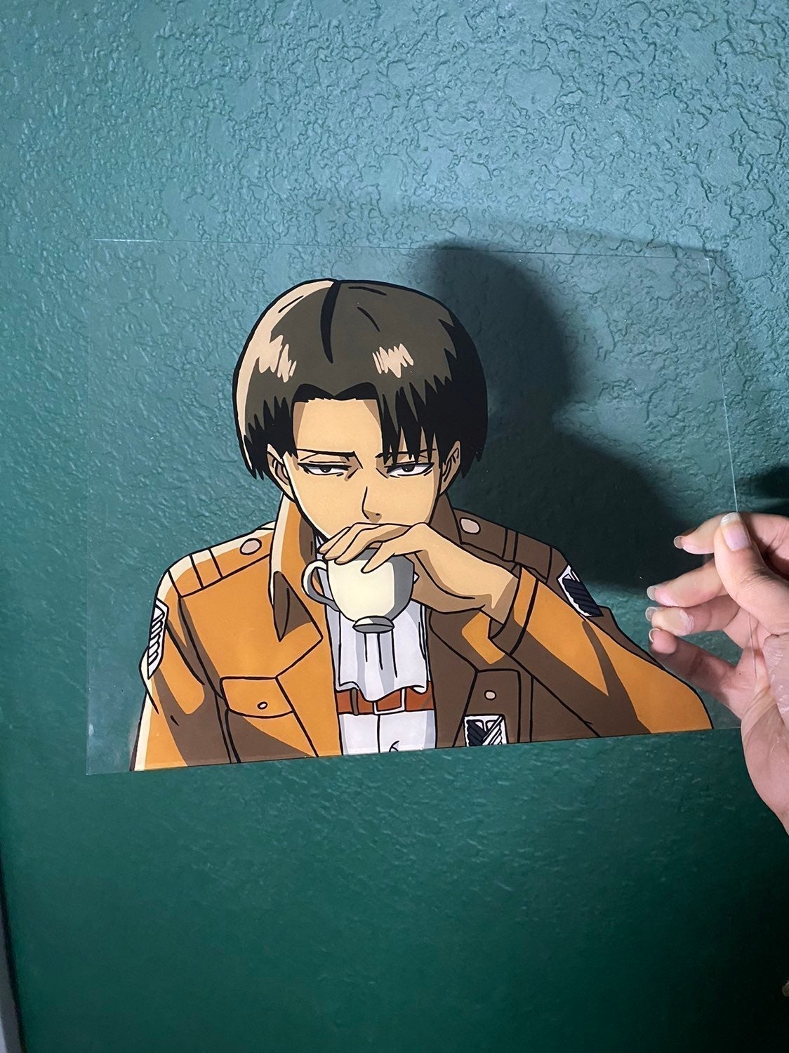 Levi Anime Glass Painting