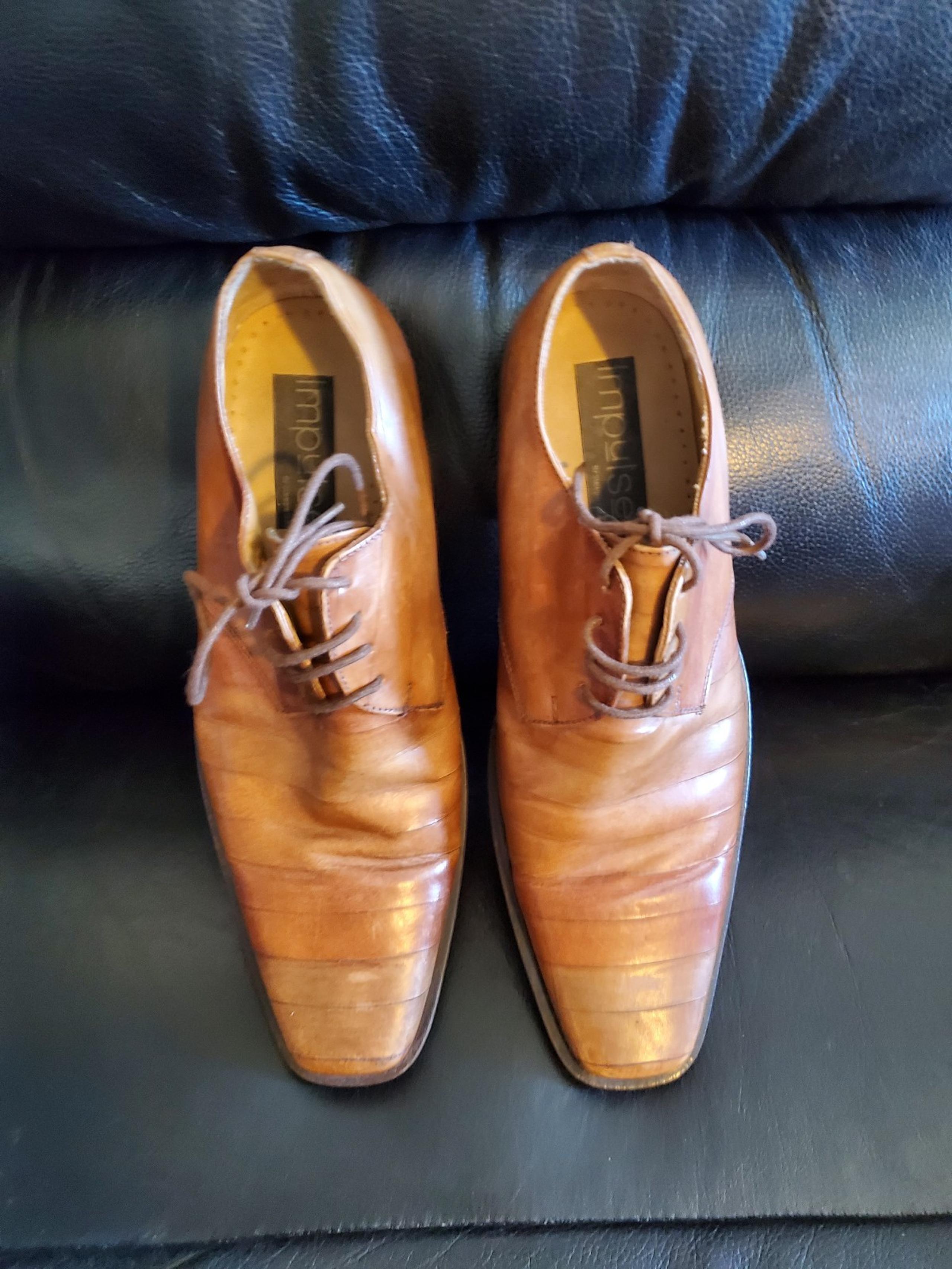 Brown Leather Impulse Men Dress Shoes