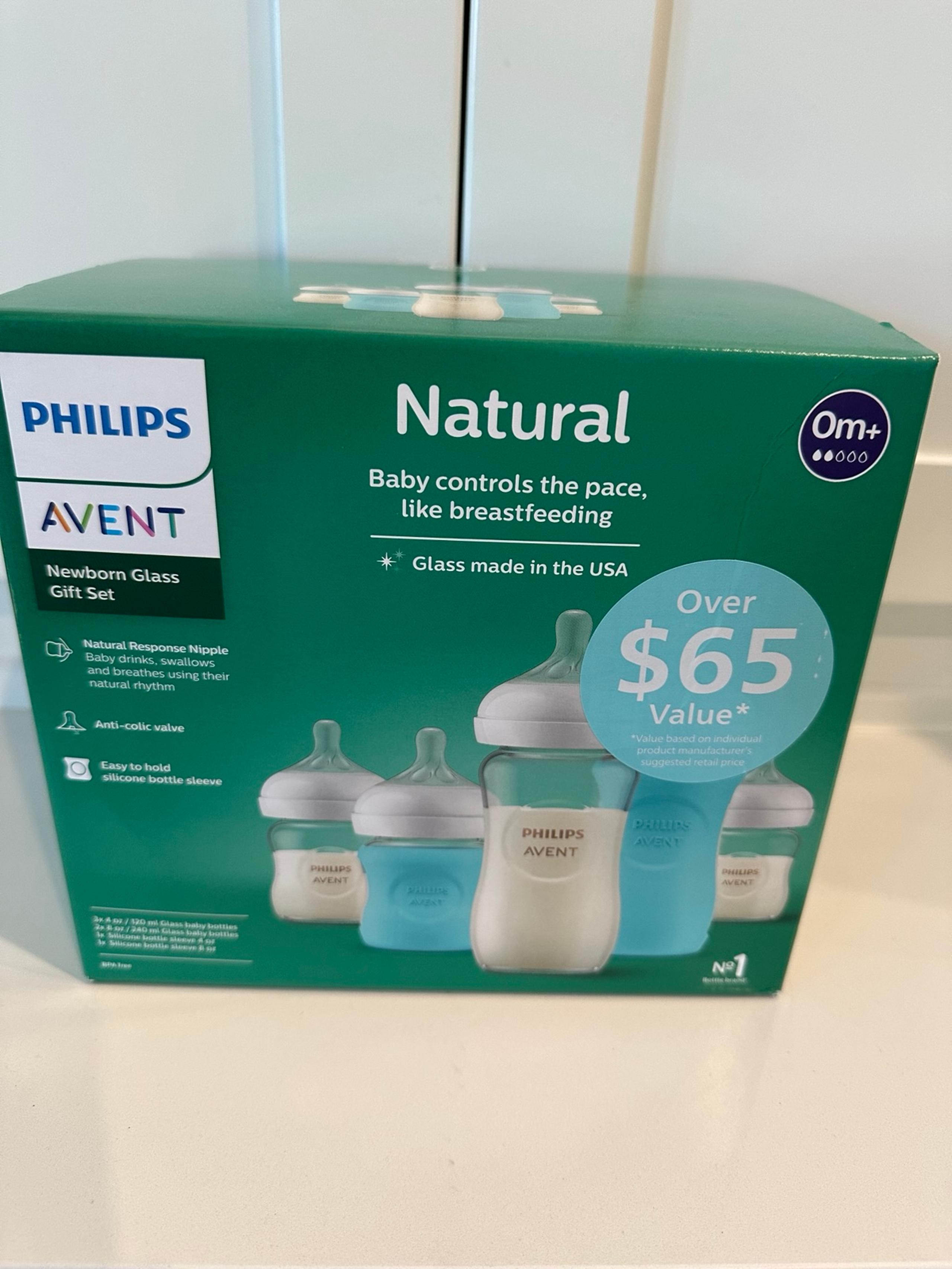 Natural Glass Baby Bottle 8 oz (4 pack) - Philips Avent