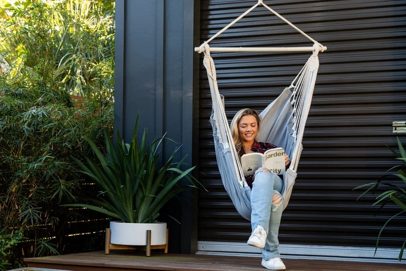 Hanging Hammock Chair Swing - Hanging Chair for Bedroom - Indoor Swing Chair for