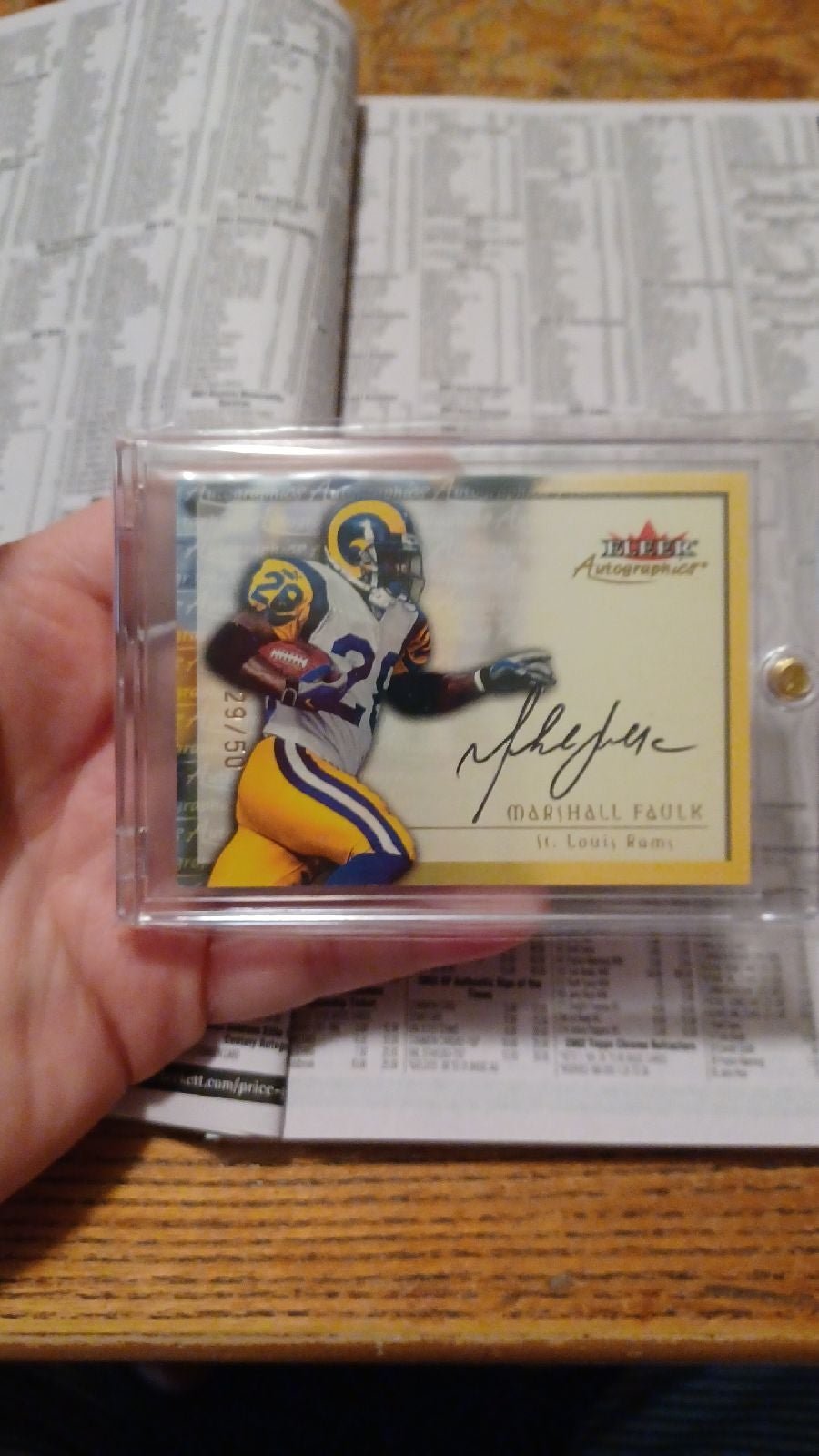 Marshall Faulk 2000 Auto #29/50