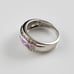 Sterling 925 Pink Opal & Topaz Ring
