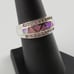 Sterling 925 Pink Opal & Topaz Ring