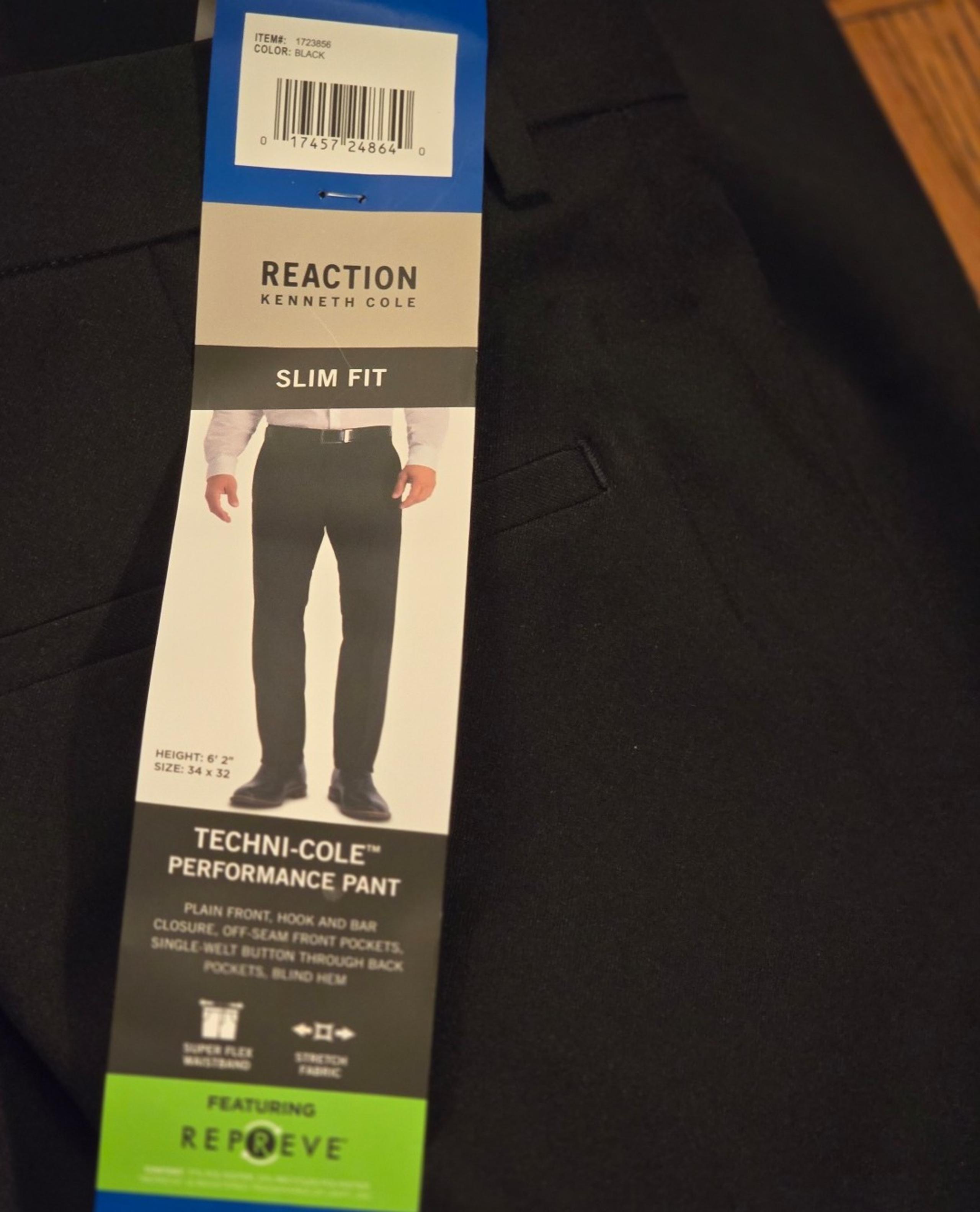 Kenneth Cole Men’s performance slim fit Dress Pant