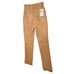 Helmut Lang Femme Hi Bootcut Pants Raw Leather Slim Fit High Rise Natural Sz 24