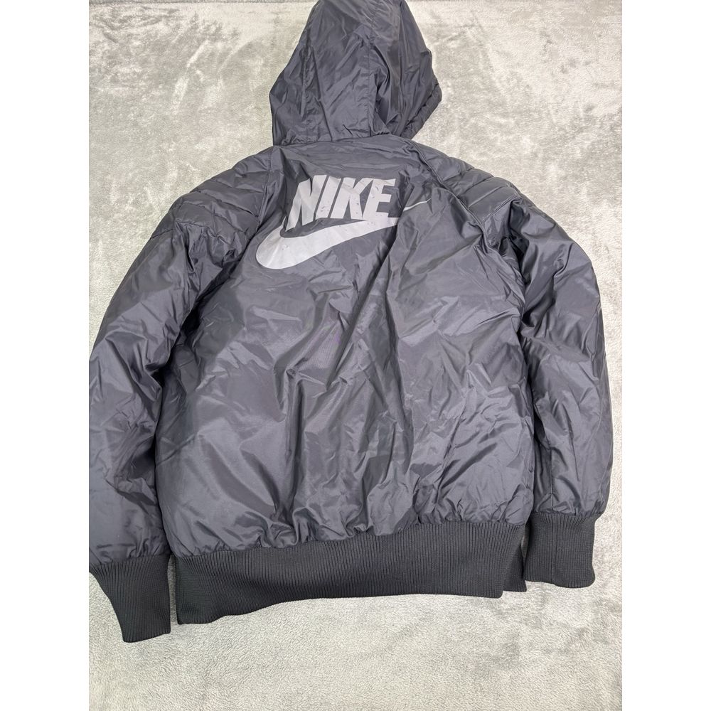 Vintage Y2K Nike Goose Down Reversible Full Zip Jacket Men's Size Small Black
