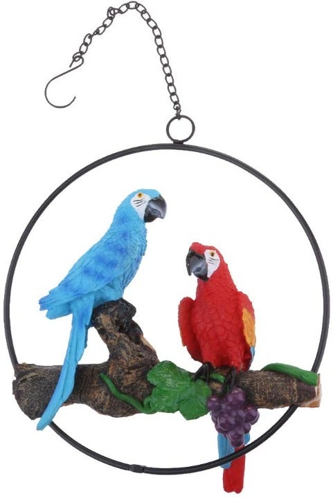 Hanging Parrot Bird Model Garden Statue