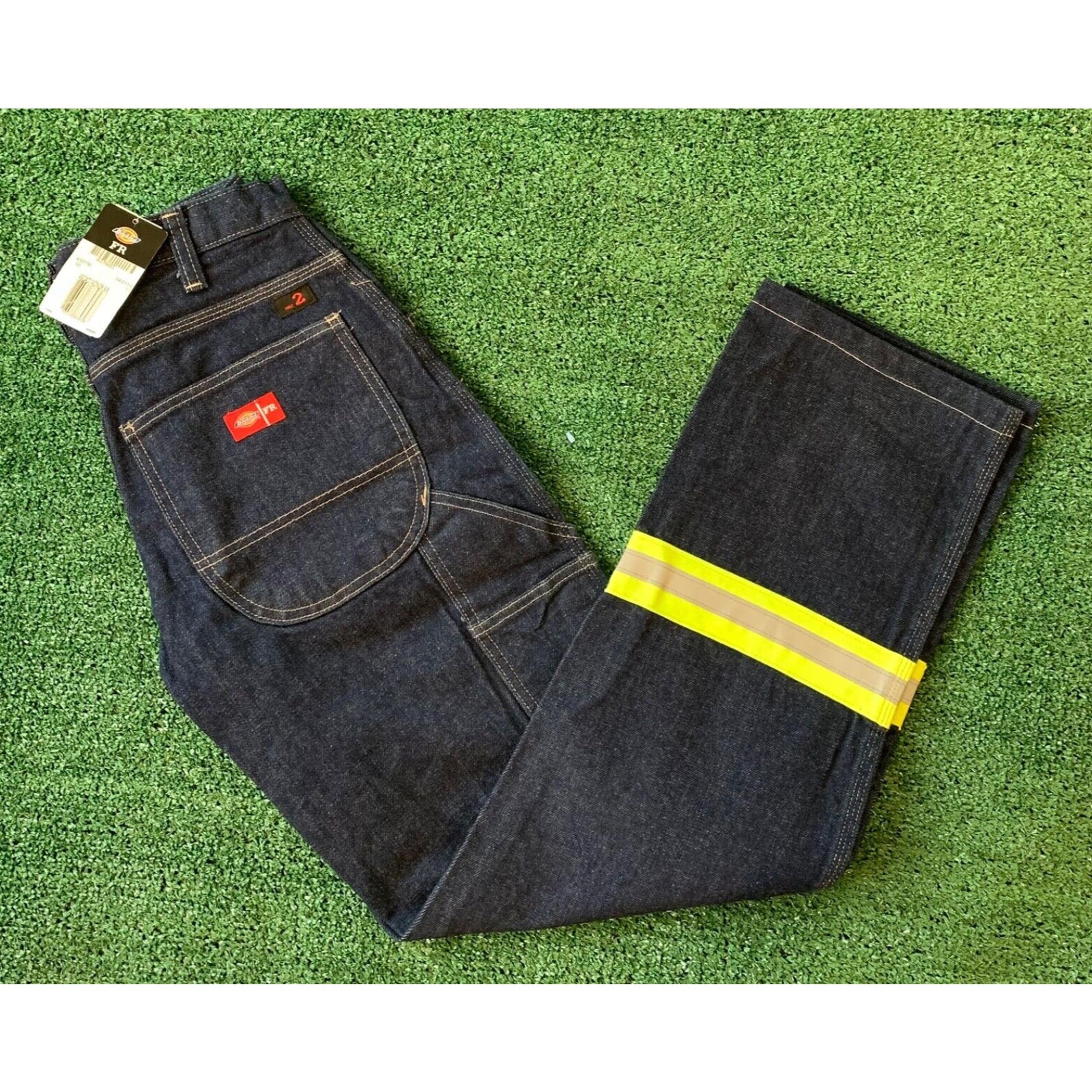 NWT Dickies FR Fire Resistance Jeans ARC Rating CAT 2 Mens 28x32 reflective