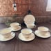 Antique Royal Doulton The Durham Discontinued 1936 5 Set Cup & Saucer's Setting