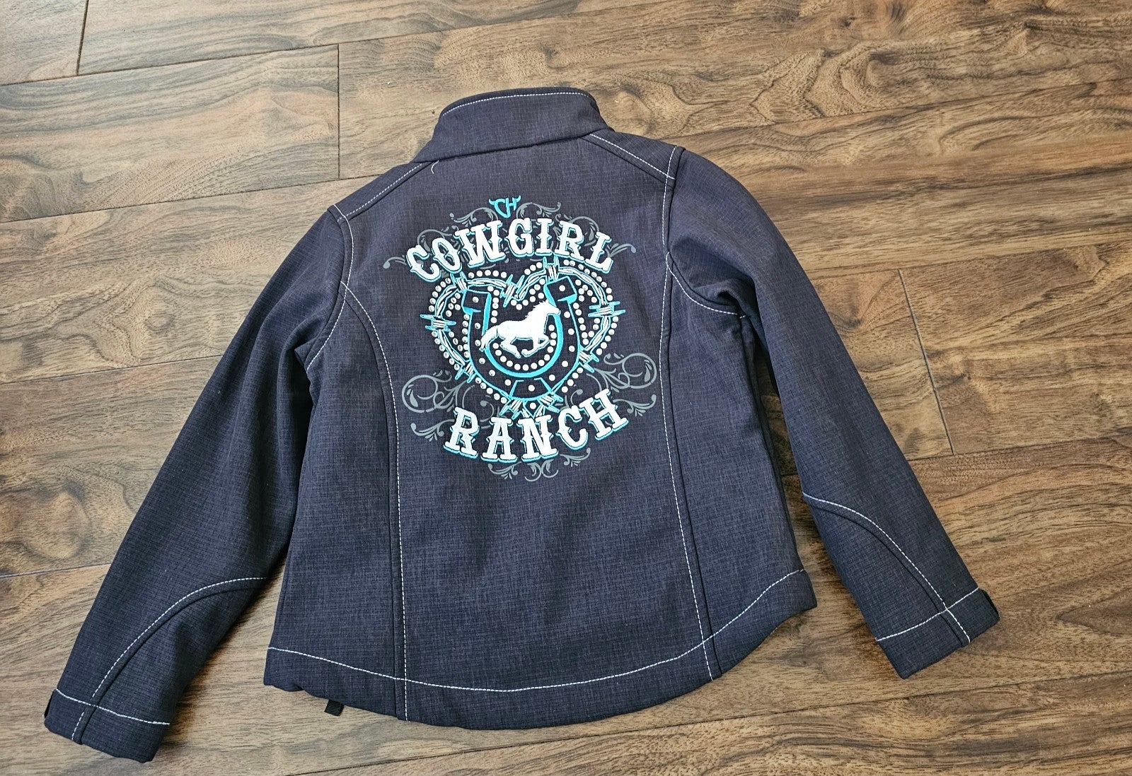 Cowgirl Hardware Girl's Charcoa Jacket size 5.