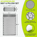 ProsourceFit Acupressure Mat and Pillow Set for Back/Neck Pain Relief and Muscle