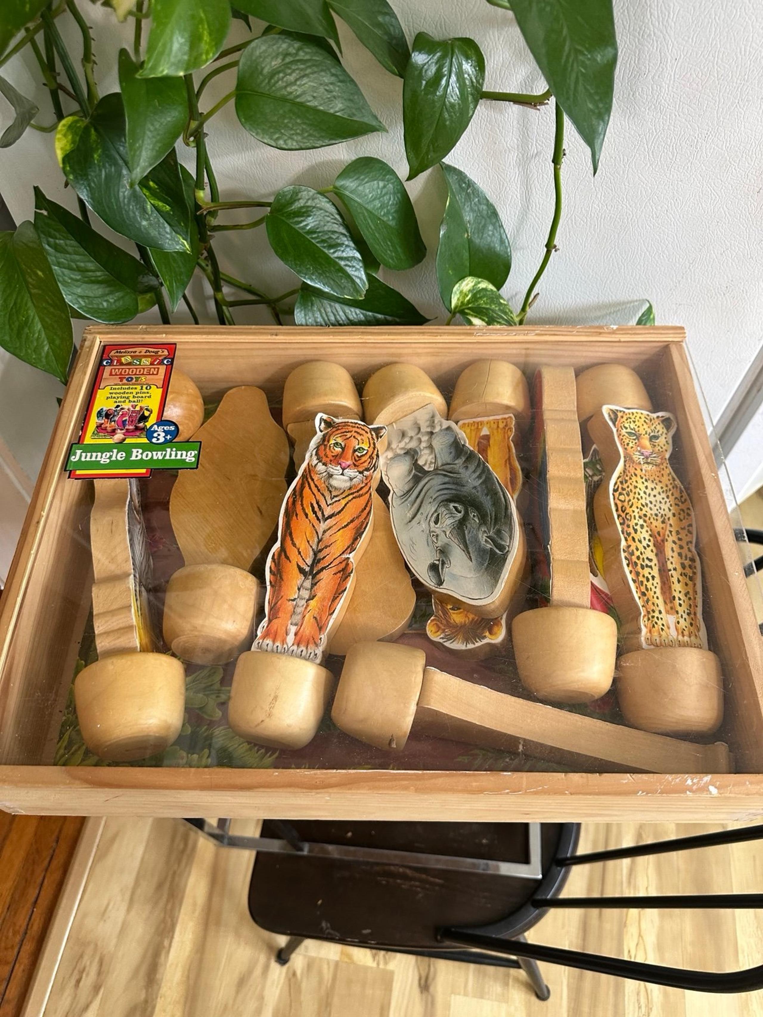 Melissa & Doug’s classic wooden toys bowling