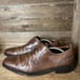 Mens Cole Haan Brown Leather Brogue Oxford Dress Shoes Size 12 M GUC