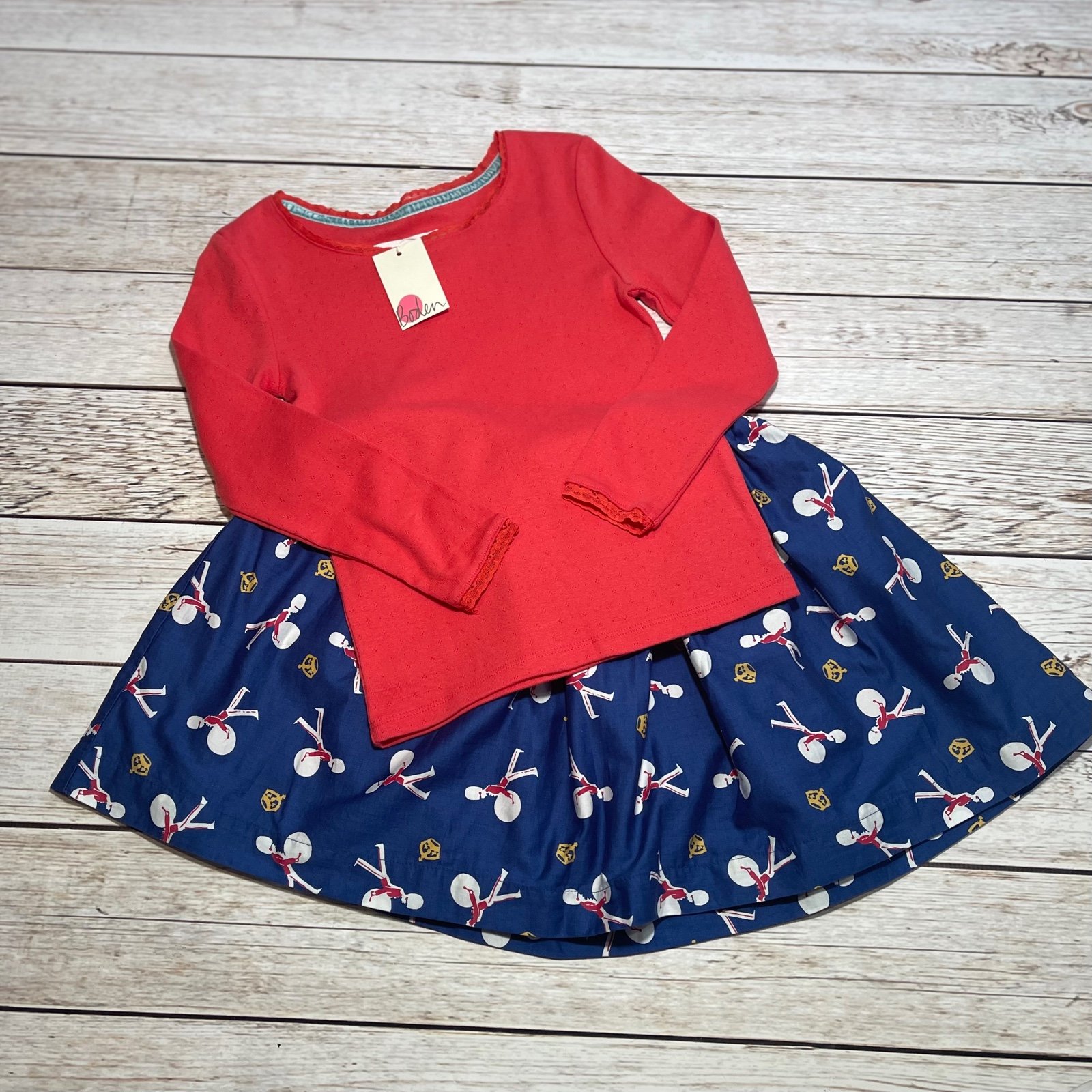 Mini Boden London Soldier Drummer Skirt set 6/8