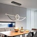 Modern Chandelier, Dimmable LED Pendant Light, Ring Chandelier for Living Room