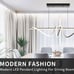 Modern Chandelier, Dimmable LED Pendant Light, Ring Chandelier for Living Room
