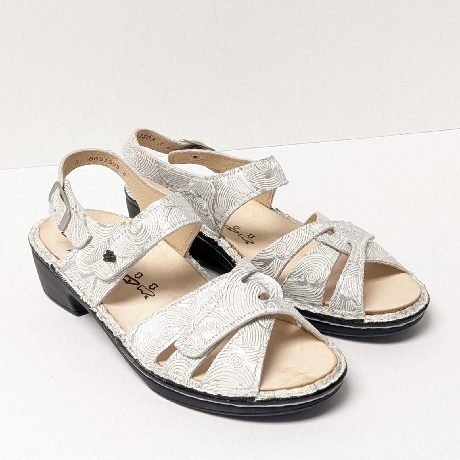 Finn Comfort Buka Sandals, Silver, Womens 5.5 M (UK 3)