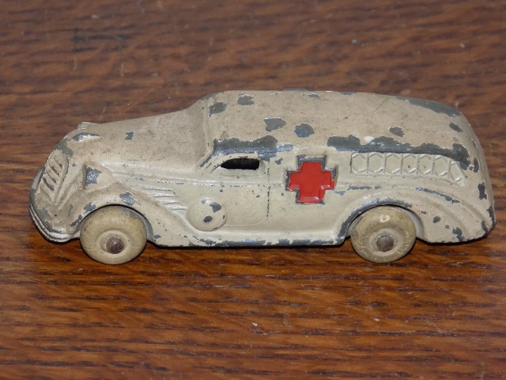 Vintage Slush Metal Ambulance Toy