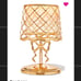 Gold bath and body works coquette bow lamp 3 wick Candle holder sold out