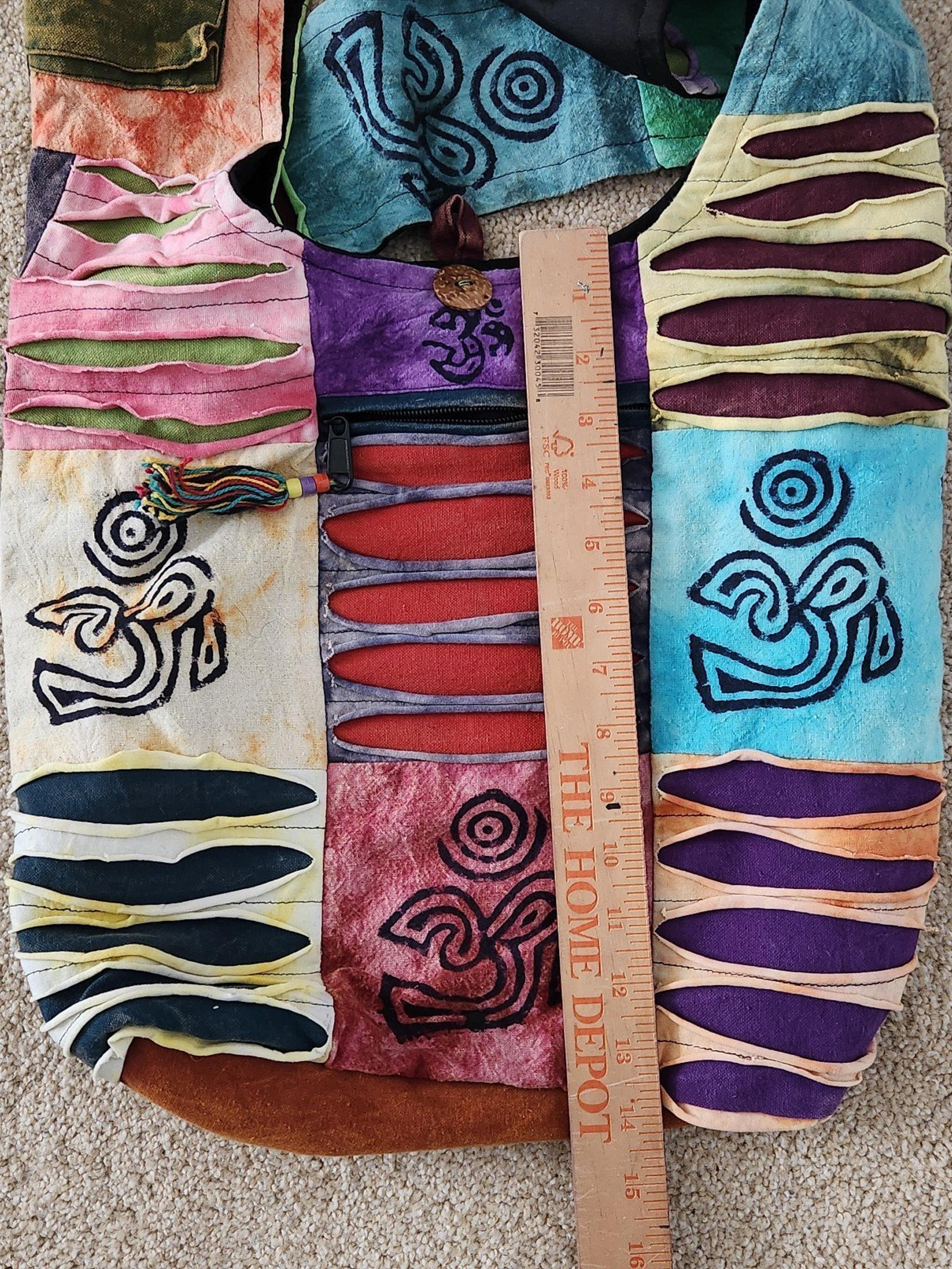 One of a kind Bohemian Satchel with Matching Wallet/Mini