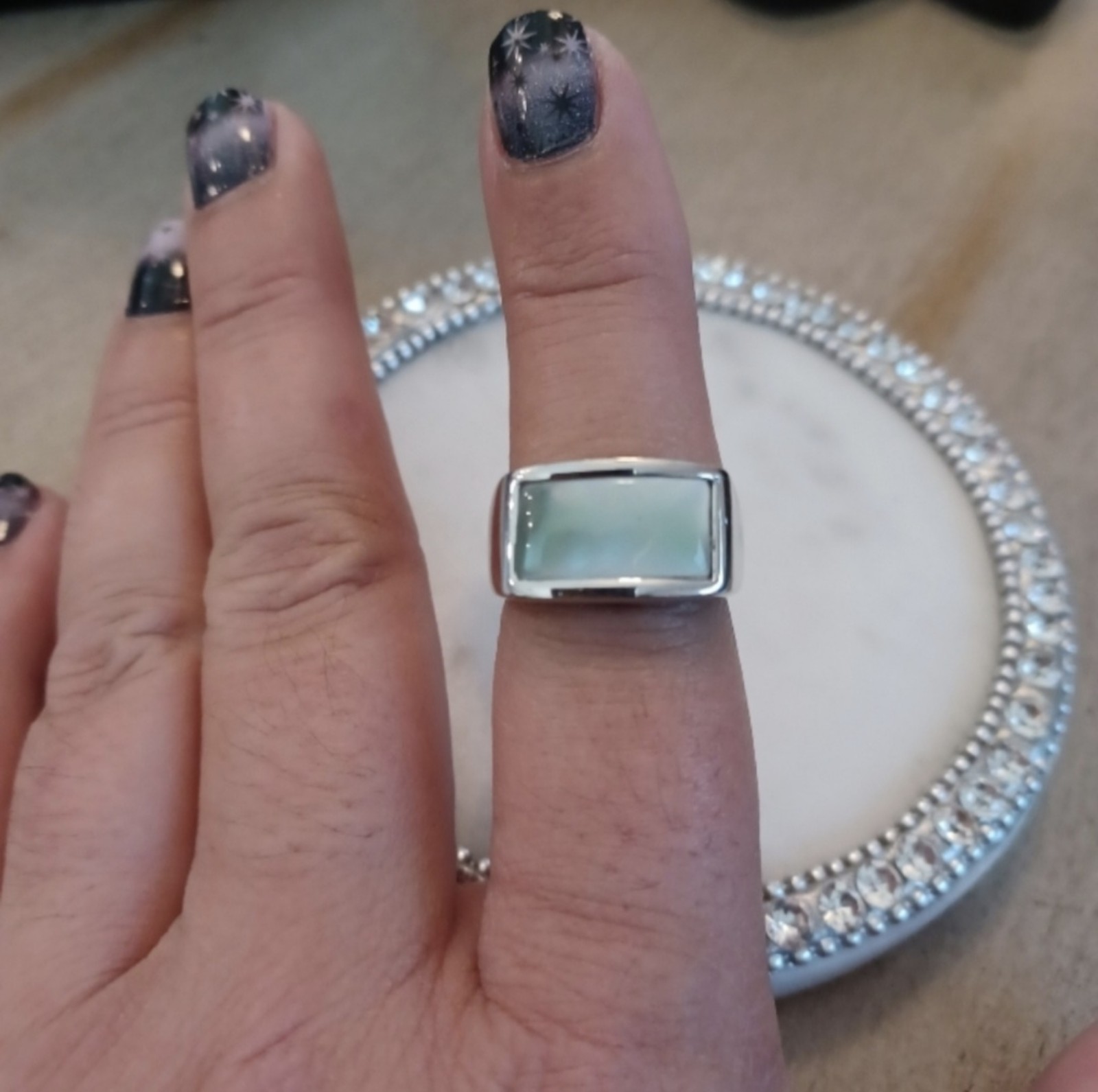 Lia Sophia Mother of Pearl Ring
