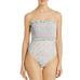Solid & Striped 178 Women's Vera Floral Smocked One Piece Swimsuit Size S
