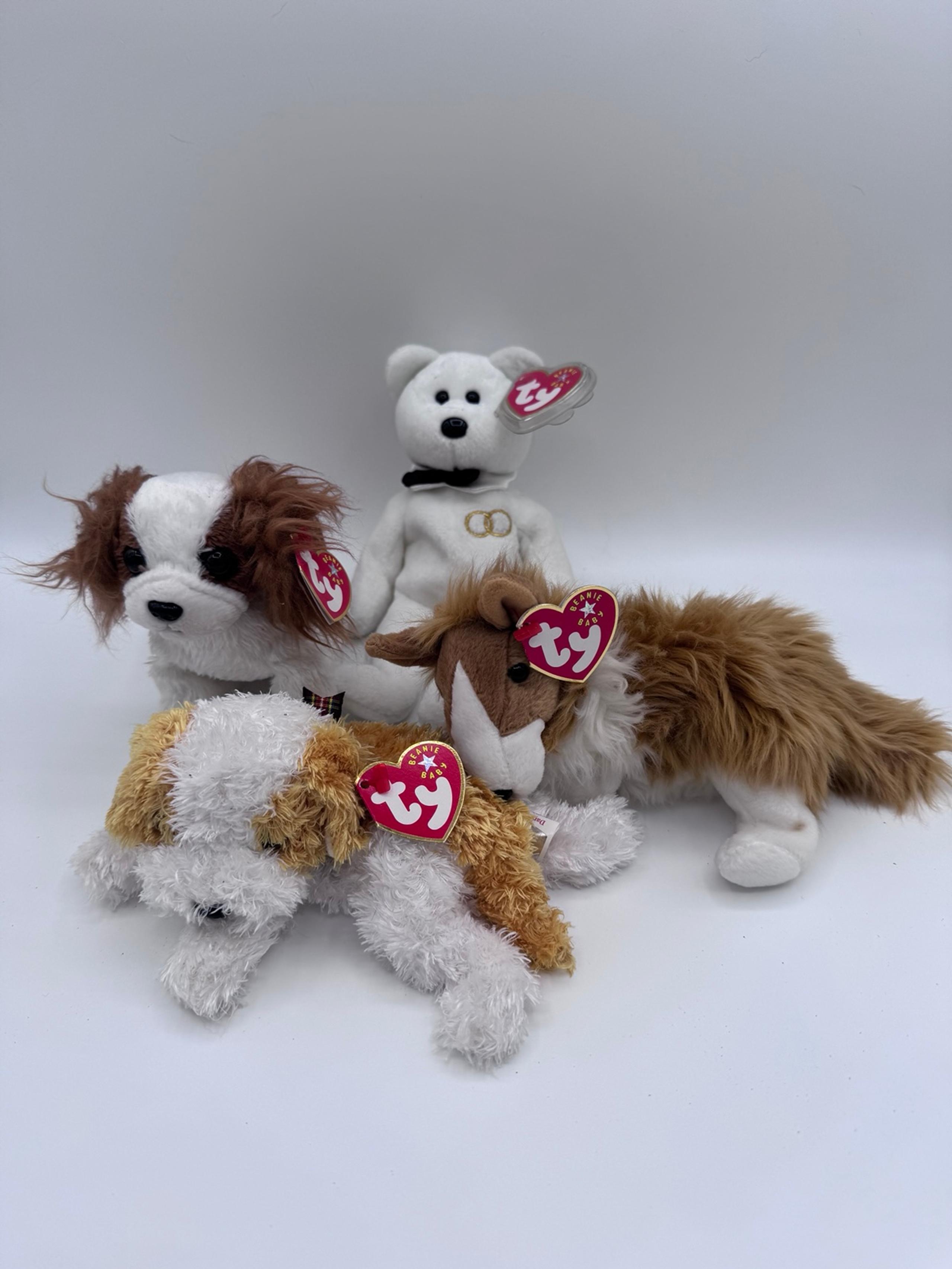 Beanie Babies TY -Hang Tag 8th Gen & Tush Tag 10th Gen Set of 4 Babies