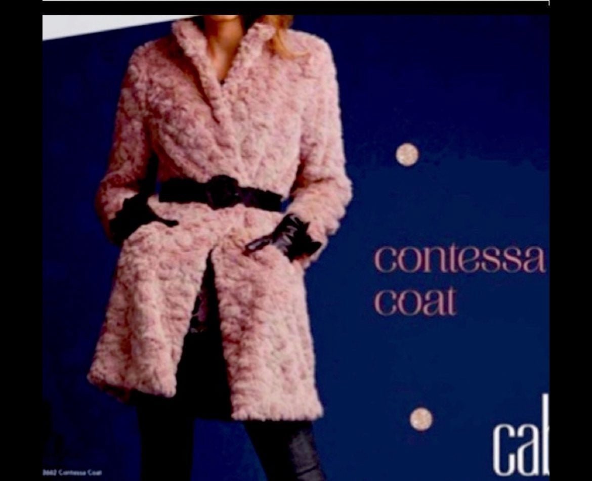 NWT cabi contessa faux fur jacket