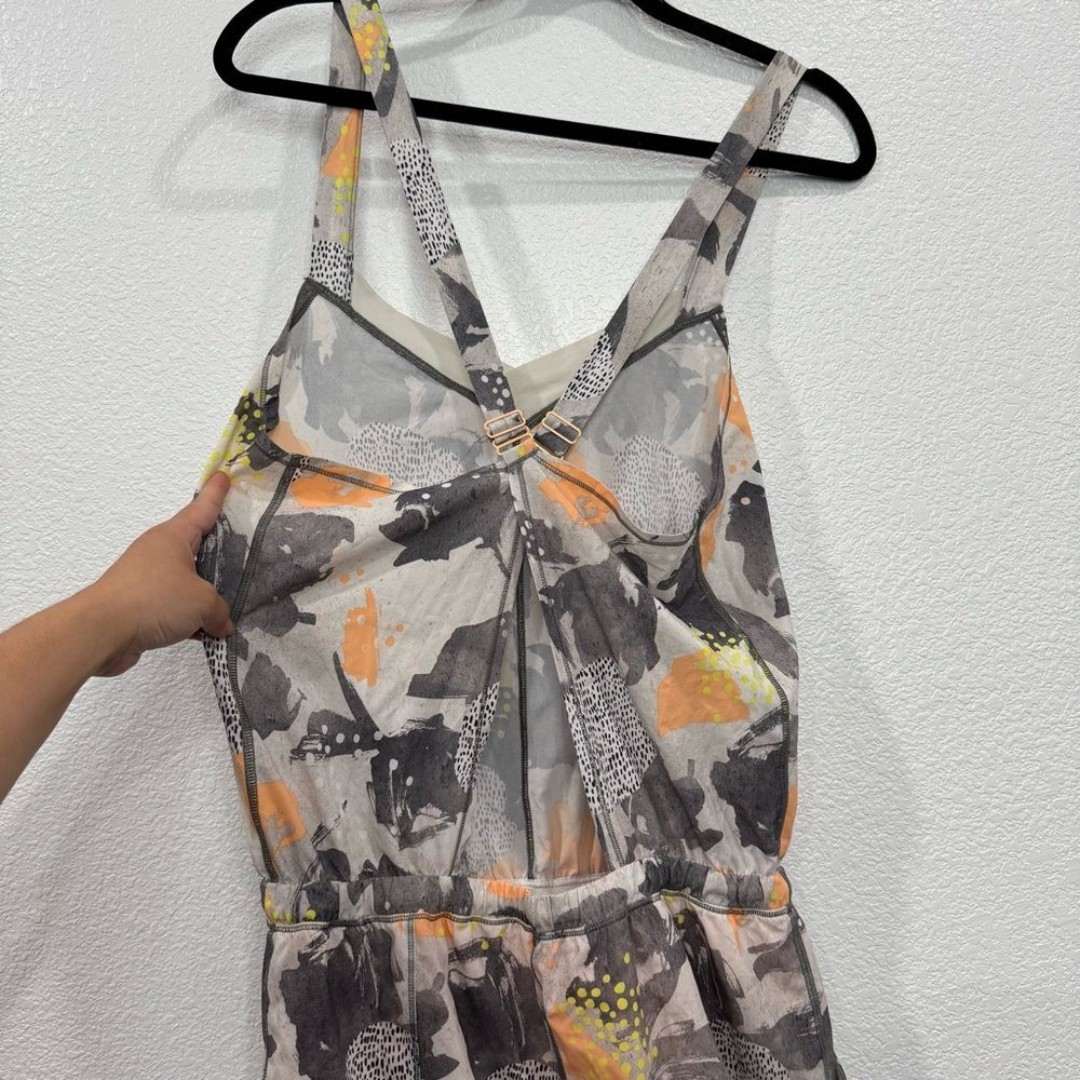 Lululemon Be Free Runsie Romper Mini Art Pop White Multi 8