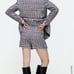 Zara High Waisted Textured Skort (M)
