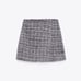 Zara High Waisted Textured Skort (M)